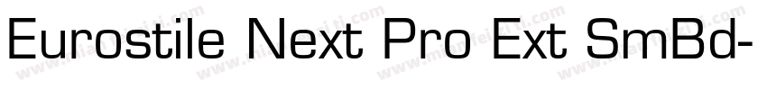 Eurostile Next Pro Ext SmBd字体转换